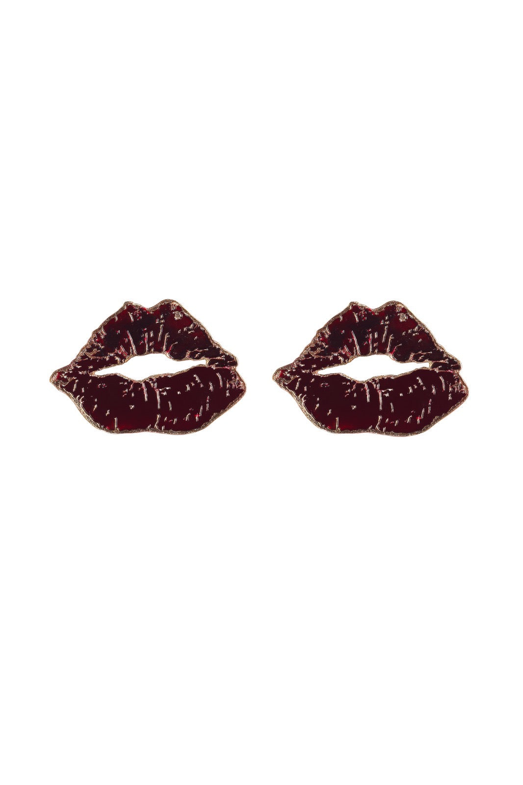 Bordo Big Lip Earring