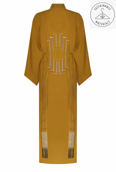 ART DECO MUSTARD KİMONO