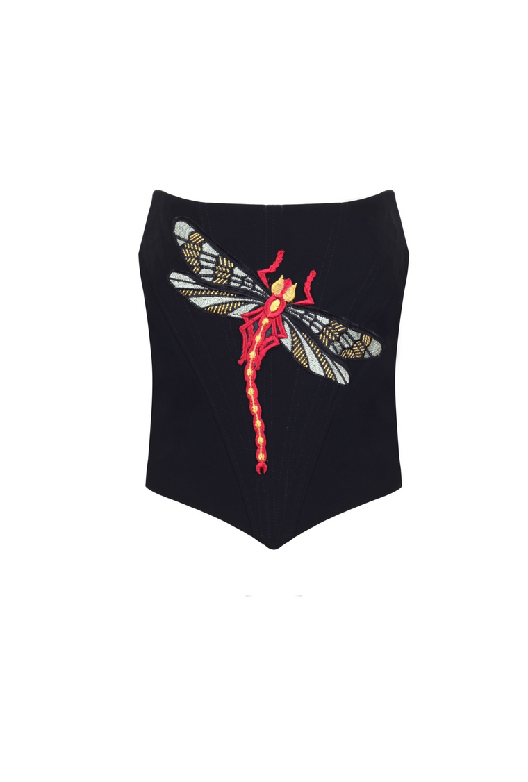 DRAGONFLY BLACK BUSTIER