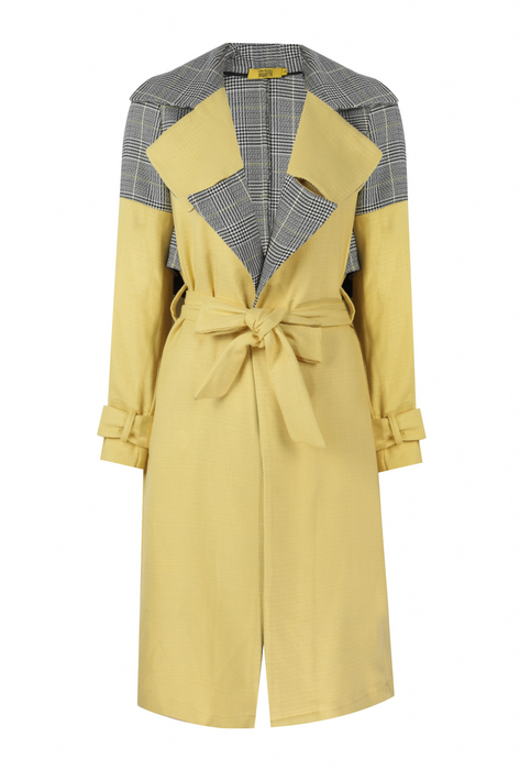 CUTTED - YELLOW TRENCHCOAT