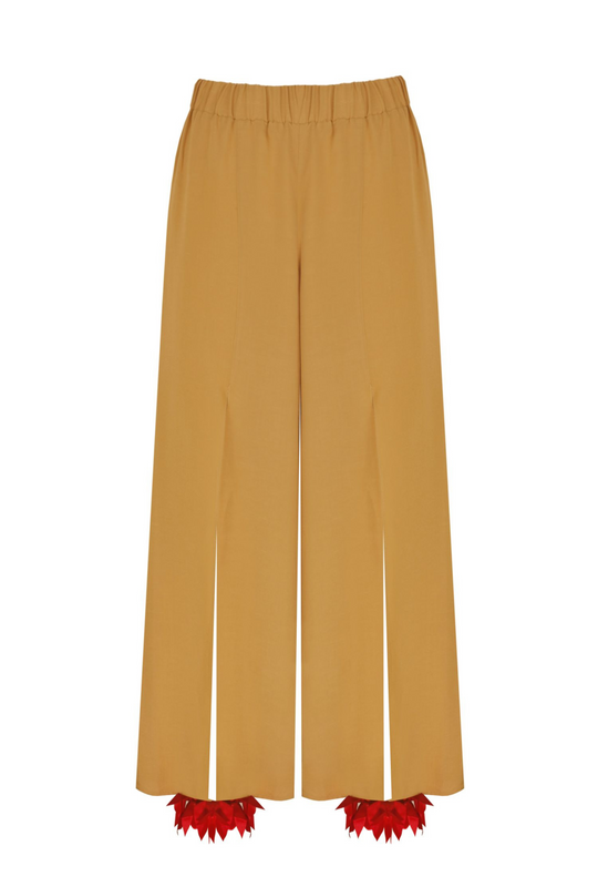 MUSTARD COLORED "HAREM" TROUSERS