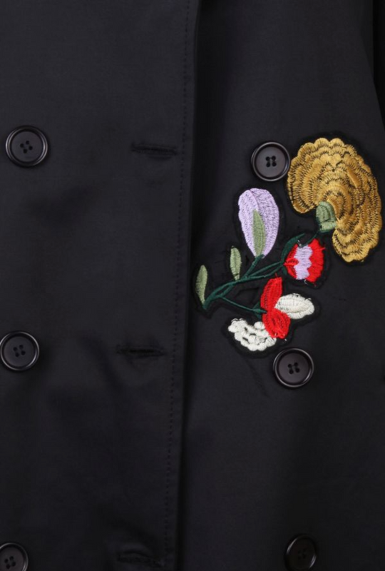 FUTURE FEMININ BLACK TRENCHCOAT