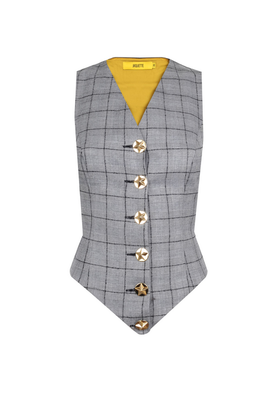 CHECKERED VEST