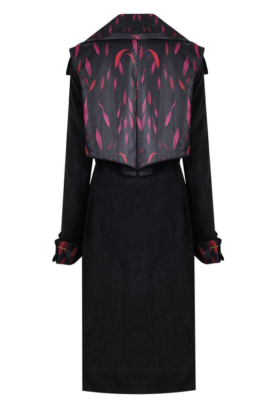 BONNIE AND CLYDE DOUBLEFACE VELVET TRENCHCOAT