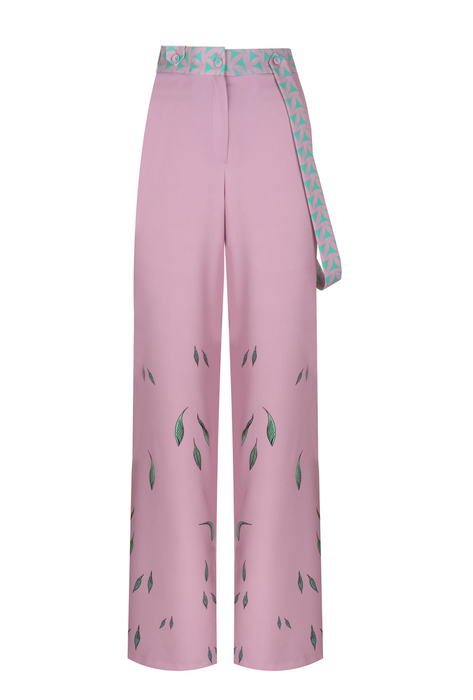 ANNIE HALL - MINT PINK FLOWER OF LIFE TROUSER