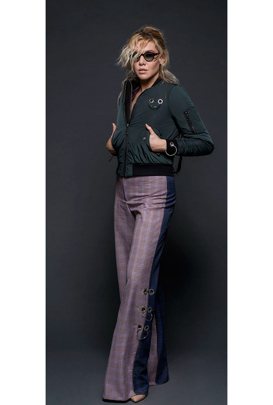 MIXED COLOR MINI CHECKED TROUSERS